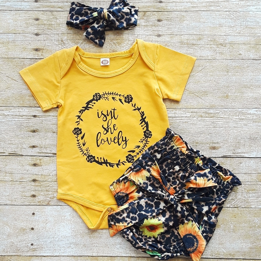 Baby Girl 3 Piece Outfit